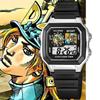 "JOJO's Bizarre Adventure Diego Electronic Watch Sports Digital Wristwatch for Junior High School Students with Alarm Clock Man