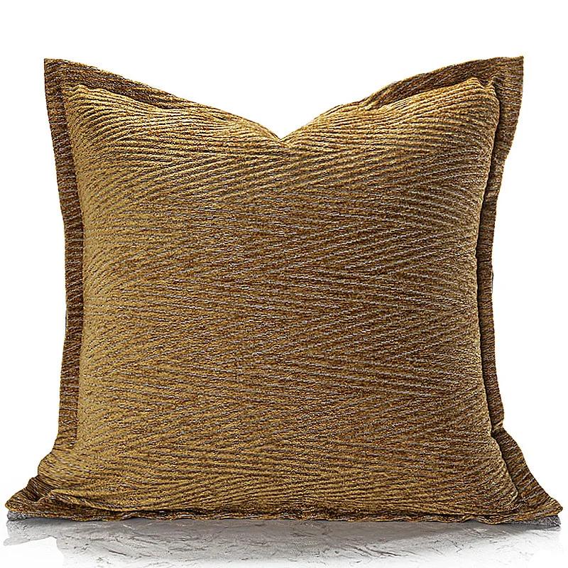 France Fashion Plaid Pillow Covers High Grade Luxury Modern Farmhouse Square Cushion Case for Decor Bench Sofa Couch