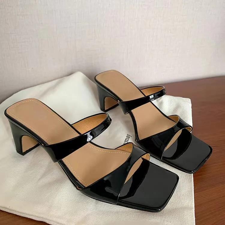 Mode Sommer Custom Elegant Hausschuhe Schuhe High Heel Schuhe Hausschuhe Stilettoabsatz Damen Sandalen mit Absatz