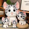 Cartoon Plush Cat Toy Animal Stuffed Birthday Holiday Gift Throw Pillow Doll