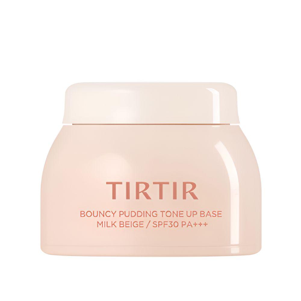 TIRTIR Bouncy Pudding Tone-Up Base 25ml Makeup Primer Brightening Skin Base (01 Milk Beige ,02 Berry Pink)