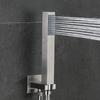 304 SUS Rainfall Shower Suit Wall Mounted Ceiling Arm Mixer Water System Brushed Gold/Black Rainfall Bath Shower Faucets