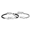 Original Couple Bracelet A Pair of Diamond-encrusted Korean Version Niche Design Cold Wind Woven Rope Versatile