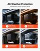 Underbody Truck Tool Box, 1219 x 609 x 609 mm Heavy Duty Steel Trailer Storage Box with Lock & Keys, Waterproof Trailer Storage Organizer Under Body