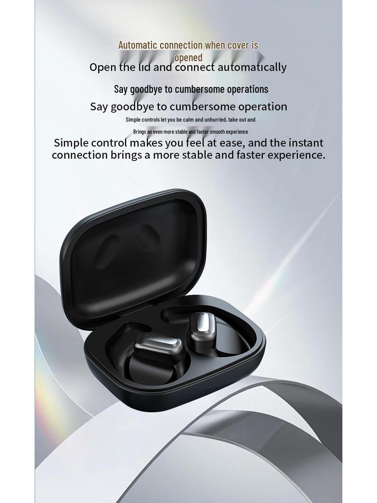 Bluetooth In-Ear Headset with LCD Color Screen and AI Translation