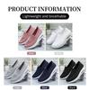 Damen Frühlings Fly-Knit Luftpolster Sneaker - Atmungsaktiv, Weiche Sohle, Höhensteigernd, Bequeme Mesh Freizeitschuhe