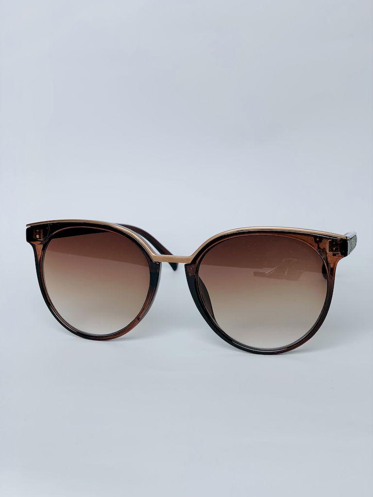 

Урожай жіночі сонцезахисні окуляри Окуляри Мода Відкритий пляжний відпочинок Сонцезахисні окуляри коричневий