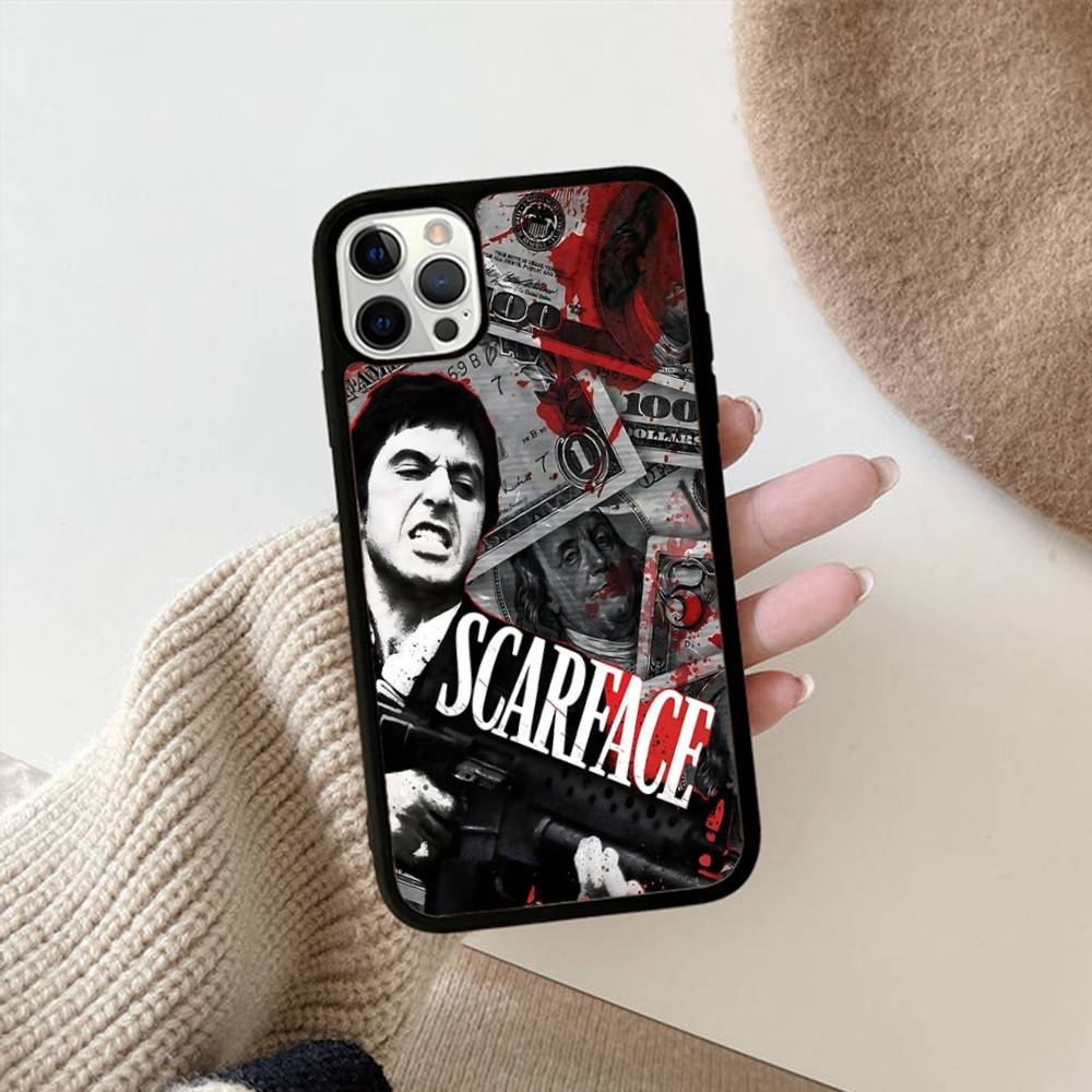 

Vintage Classic S-scarface Phone Case For IPhone 11 12 13 14 15 16 17 Pro Max Plus PC+TPU Shockproof Shell iPhone 14