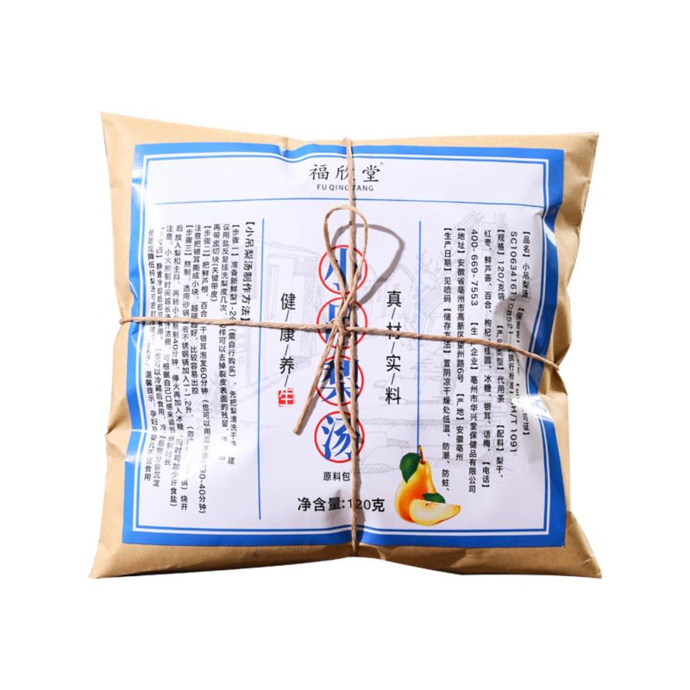 120g Natural Herbal Dried Pear Soup Mix Red Dates Lily Goji Cinnamon Energy Tea