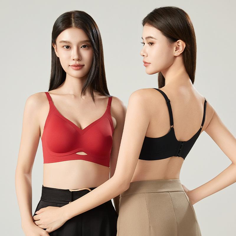 Shi Wuhen External Expansion Chest Shape Is Large, No Steel Ring, Double Breasts, Anti-sagging Comfortable Bra