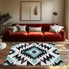 Boho Teppiche Southwestern Teppich Geometrisches Muster Matte Tribal Design Boden Dekoration Rutschfest Wohnaccessoire Moderner Wohnzimmerteppich W