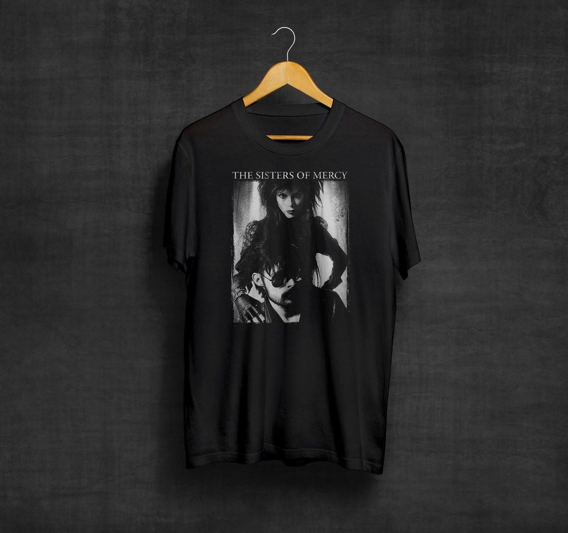 The Sisters Of Mercy T-shirt Dark Wave Shirts Goth Music Band Shirt Unisex Tee XL