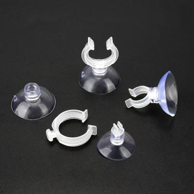 10 Stück PVC Aquarien-Saugnapf mit Haken Mehrere Spezifikationen Fischbecken-Saugnapf Klar Starke Haftung Luftschlauchklemme Sauerstoffpumpe