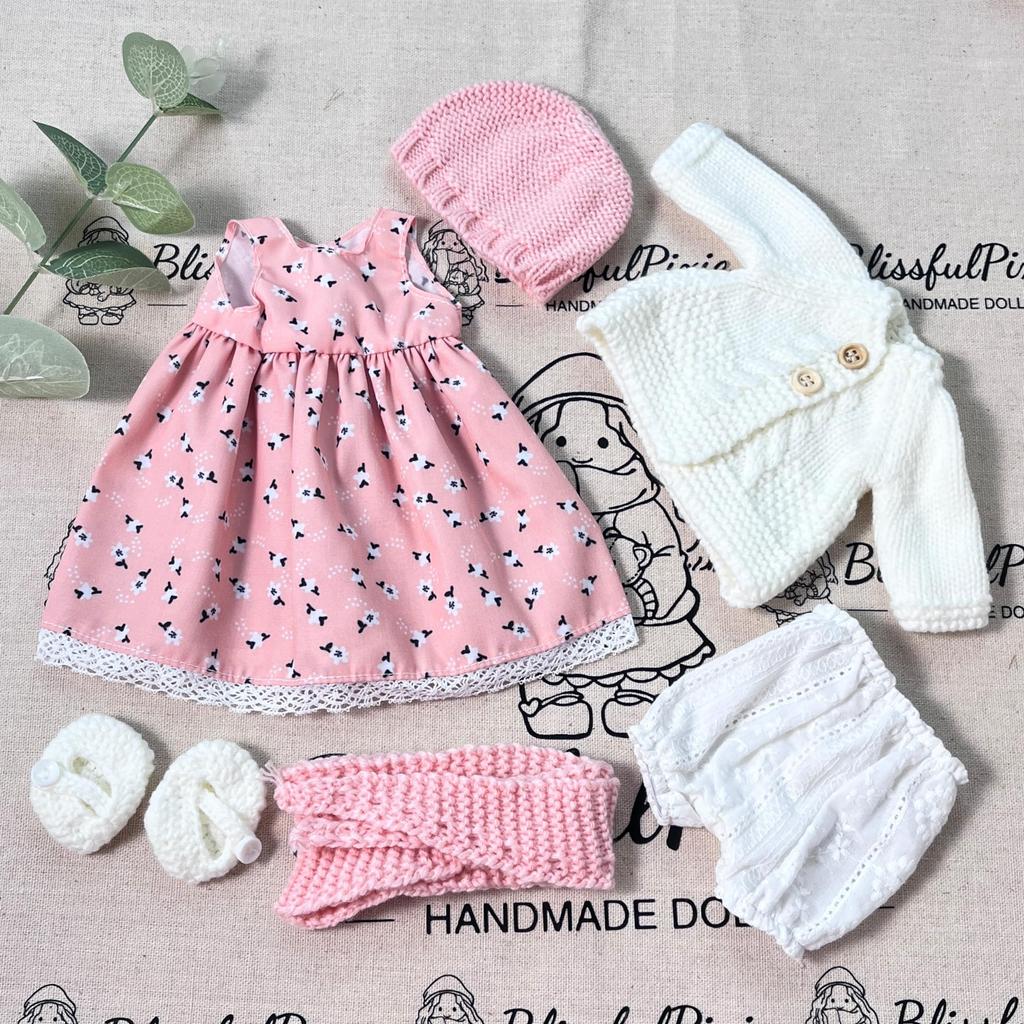 BlissfulPixie Handmade Waldorf Doll Clothes Set with Beautiful Perfect for Christmas or Birthday Gift Julka Clothing Accessories (30cm) Box, Girls, -