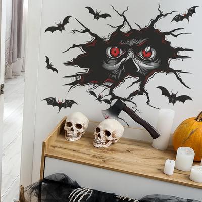 Halloween Scary Augen Fledermaus Schlafzimmer Wohnzimmer Veranda Hause Dekoration Wand Aufkleber
