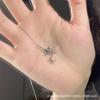 "Star Glow" Irregular Quadrangram Splicing Necklace Female Design Sense Light Luxury Clavicle Chain Advanced Simple Clavicle Chain