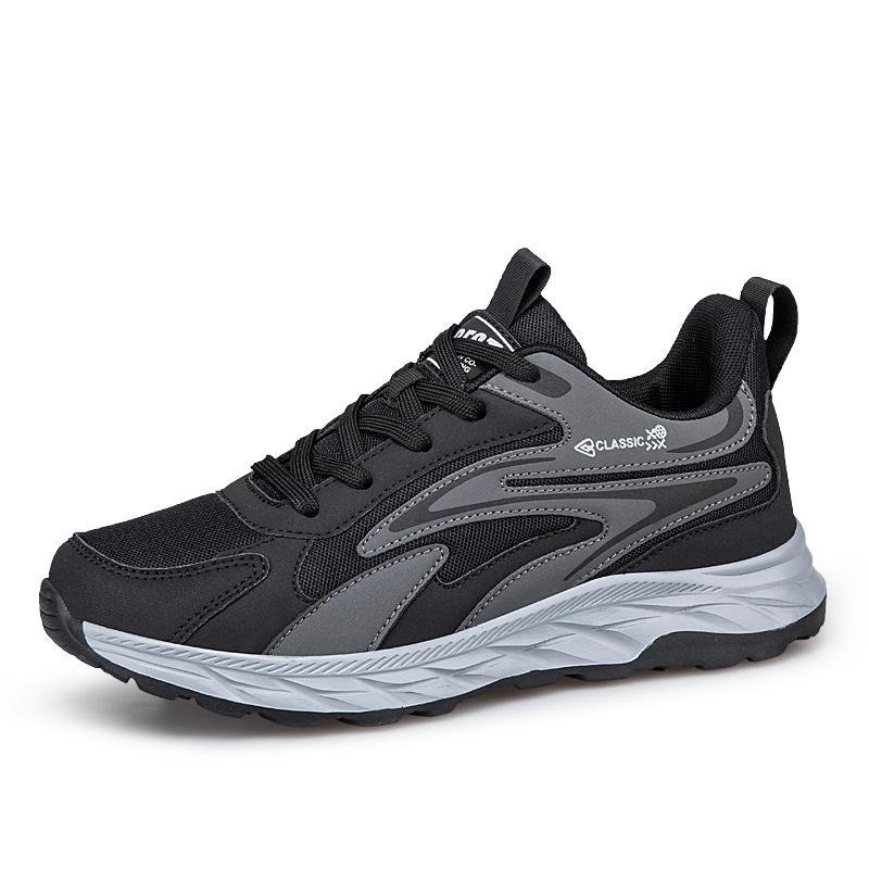 Large Size Men's Running Shoes 2026 Spring Autumn New Non Slip Soft Sole Lace Up Sneakers Lightweight Comfortable Casual Shoes