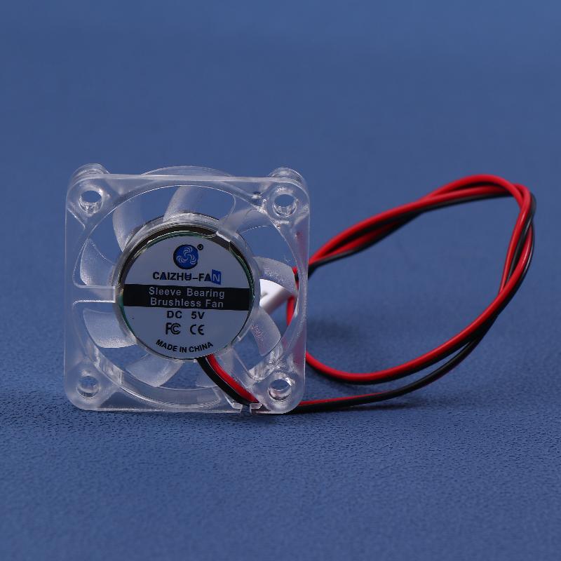 1 Piece Hydraulic Bearing Brushless 3D Printer Cooling Fan 4010 5/12/24V Transparent Cooling Fan For 3D Printer Dc 2Pin