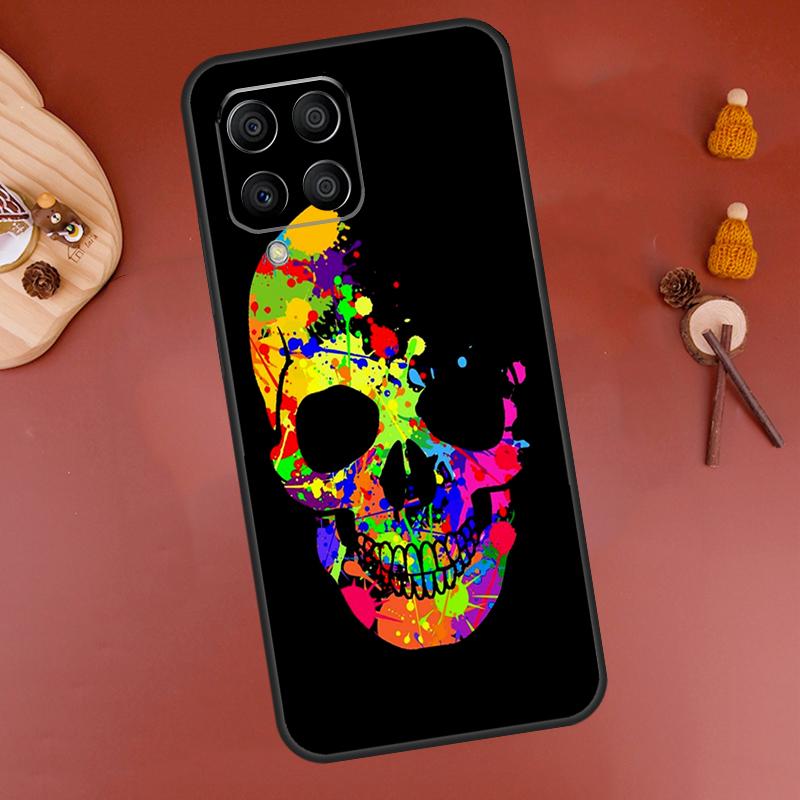 Cool Spooky Skull Face Case For Samsung Galaxy M33 M21 M31 M16 M36 M56 M53 M13 M12 M32 M52 M15 M55 M14 M35 M34 M54