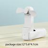 USB Rechargeable Pocket Folding Fan Adjustable Fan Speeds Strong Wind Handheld Mini Fan Multifunctional Air Cooling Fan