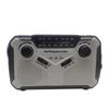 "Solar Hand-Crank Emergency Radio with Weather Alerts and Mobile Power Supply"