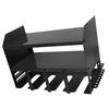Power Tool Organizer 4 Slots Iron Structure Multifunctional Compact Drill Holder Wall Mount for Workshop Warehouse Black
