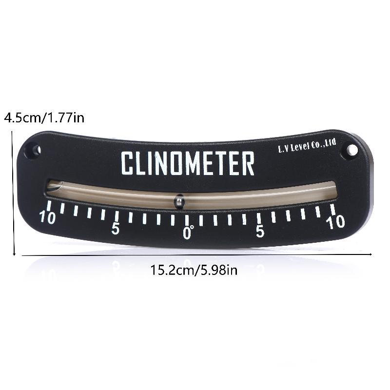 0‑10° Fersenwinkel Neigungsmesser Tragbar Marine Trail Neigungsmesser Für Boote Messinstrument Kleiner Wohnmobil Wasserwaage Neigungsanzeiger