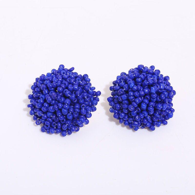 Factory Direct Sales Cross-Border Handmade Beaded Accessories Blue