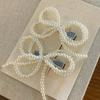 Aesthetic Bowknot Hairpin Duckbill Hair Clip Barrettes Korean Side Pin Lady Beaded Hairclip Hair Styling Accessory 2pcs