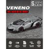 1/24 Lamborghini Veneno Sports Car Model Alloy Diecast Toy High Simulation Cars Wheel Suspension Pull Back Collection Birthday Gifts for Boy