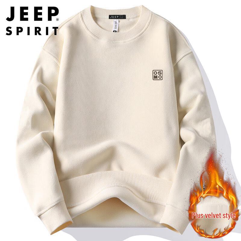 

JEEP SPIRIT Men s Fleece-Lined Winter Sweatshirt 3XL