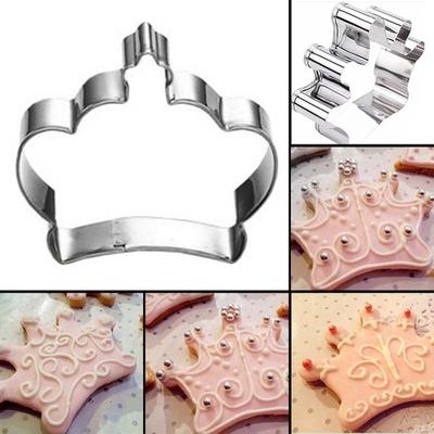 Neues Set/3-teiliges Edelstahl-Fondant-Keks-Gebäck-Form-Ausstecher-Kuchen-Dekorationsform