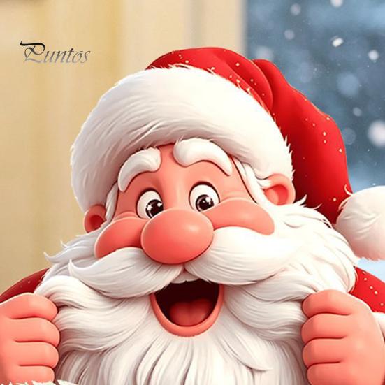Festive Window Murals Peeking Santa Claus Static Cling, 3D Effect Christmas Wall Stickers Sticker, Reusable Glass Decal for Home Holiday Decor