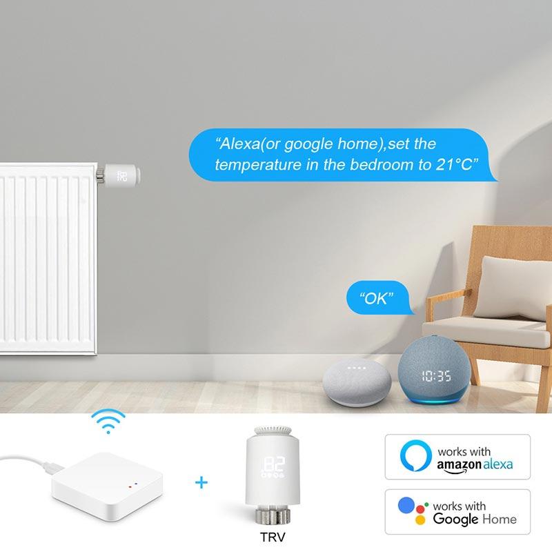 Thermostat Heizkörperventil Programmierbarer Temperaturregler APP Fernbedienung