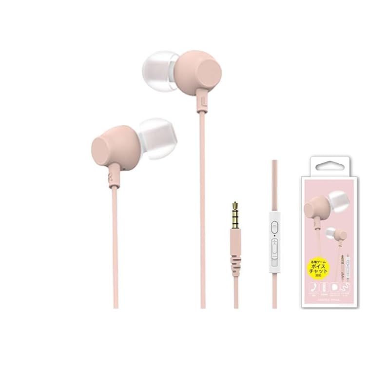 

Volume adjustment For calls with microphone inner earphones VTH-IC055 (pink)