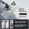 Ultra Thin Metallic Paint Magnetic For Magsafe Case For 17 Air 16 15 14 13 12 Pro Max Plus Frameless Cooling Hard Cover