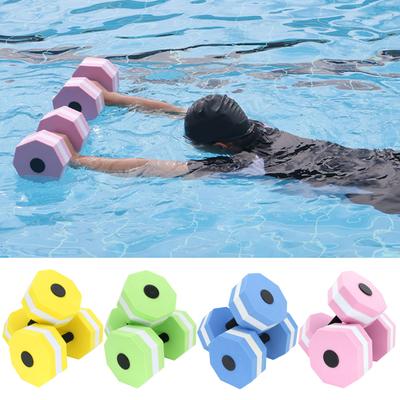 2Pcs Women Kids Water Dumbbell High Density EVA Foam Pool Weight Water Aerobic Weight Loss Floating Exercise Dumbbell Aqua Fitness Barbell Workout