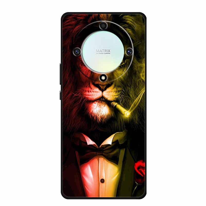 For Honor X9a 5G Cover RMO-NX1 HonorX9a Soft TPU Silicone Painted Cat Phone Case for Huawei Honor X9A Coque Bumper X 9A X9 A Bag