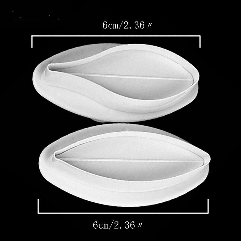 2Pcs/set Lily Flower Biscuit Mold Flower Plastic Household Kitchen DIY Festival Party Dessert Cake Decoration Props