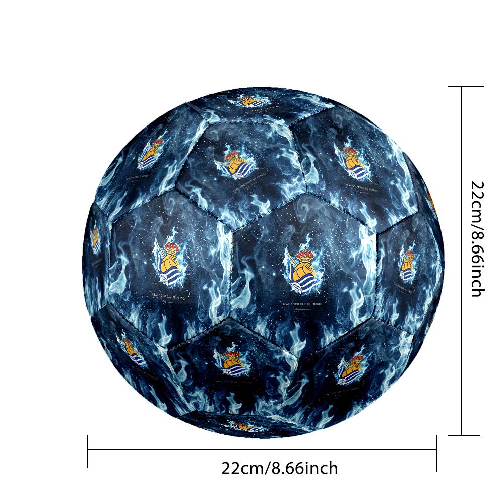 Real Sociedad FC Size 5 Standard Football Durable Training Match Soccer Ball for Adult Outdoor Sports