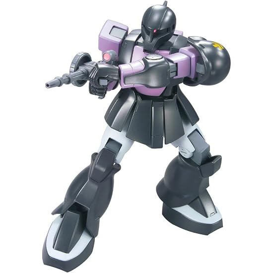 BANDAI SPIRITS HGUC Mobile Suit Gundam Zaku I (Black Tri-Stars Custom) 1/144 Scale Color-Coded Plast