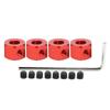 5mm To 12mm Aluminum Alloy Extension Adapter Hub Combiner Coupler for WPL D12 RC TruckRed