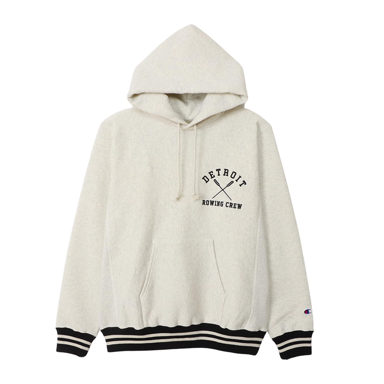 

Champion Long Sleeve and Submerged REVERSE Oatmeal x Black Men s Sweatshirt, 11.5oz, Fleece-Lined, Embroidered, Print, WEAVE®, C3-A121,