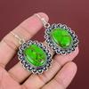 Kupfer Grün Türkis Ohrringe 925 Sterling Silber Ohrringe Original Edelstein Ohrringe Handgemacht Türkis Schmuck Geschenke für Frau Tropfen Ohrringe