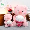 Bouquet Pig Doll Holding Flower Pig Plush Toy Giving Girl Confession Gift Grabbing Machine Doll Doll