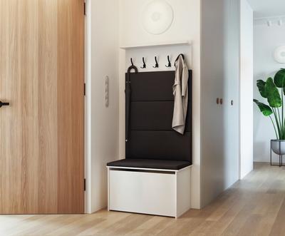 Schuhschrank mit Sitzbank und Kleiderbügel ANDY