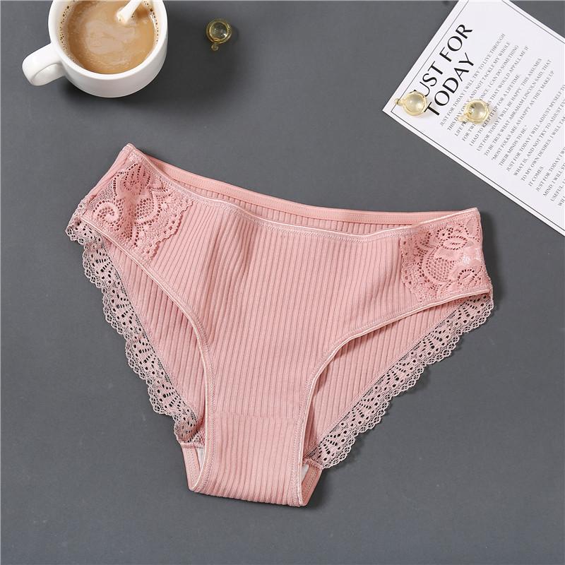 Lace Women Briefs Cotton Pantys Sexy Seamless Women Panties Solid Color Female Underpants Intimates Women Lingerie M-XXL