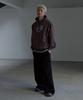 Brown Applique Embroidery Hoodie