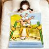 funny cute cartoon Big Bad f-Fox and Other Tales soft warm plush blanket dorm sofa living room pet hogar bed gift home Flannel