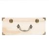 Unfinished Wood Keepsake Storage Box with Metal Latches and Handle DIY Craft Projects Jewelry Office Supplies Organization